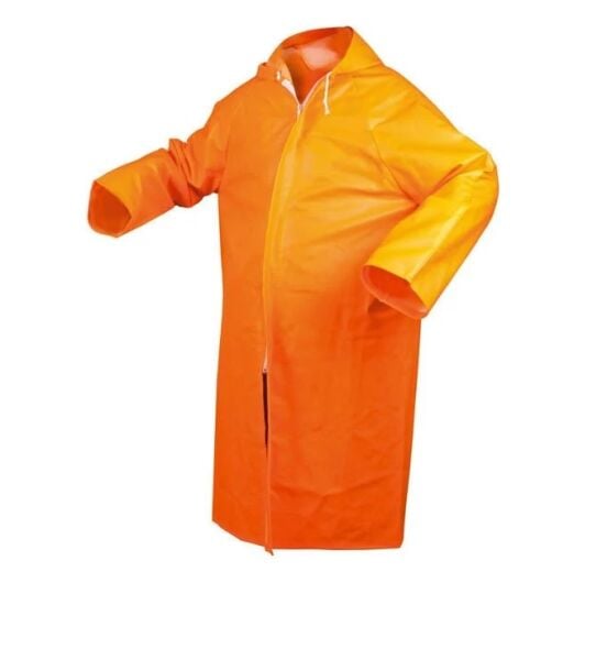 Balıkçı Uzun Pardesü Yağmurluk Turuncu
