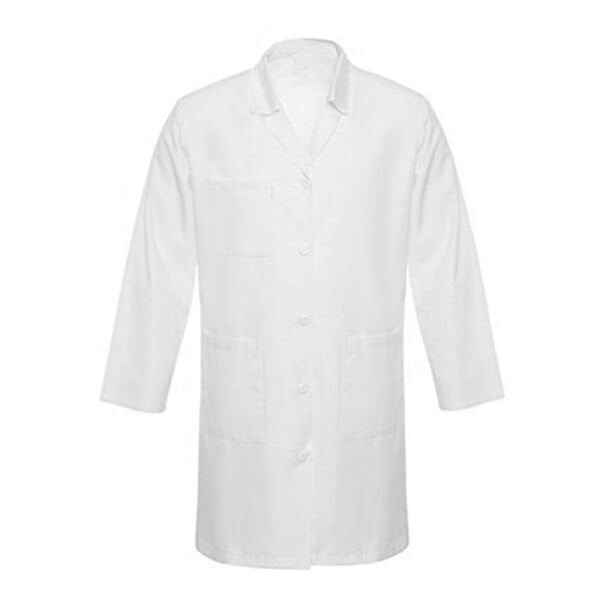 Alpaka Kumaş Erkek İş Önlüğü Beyaz