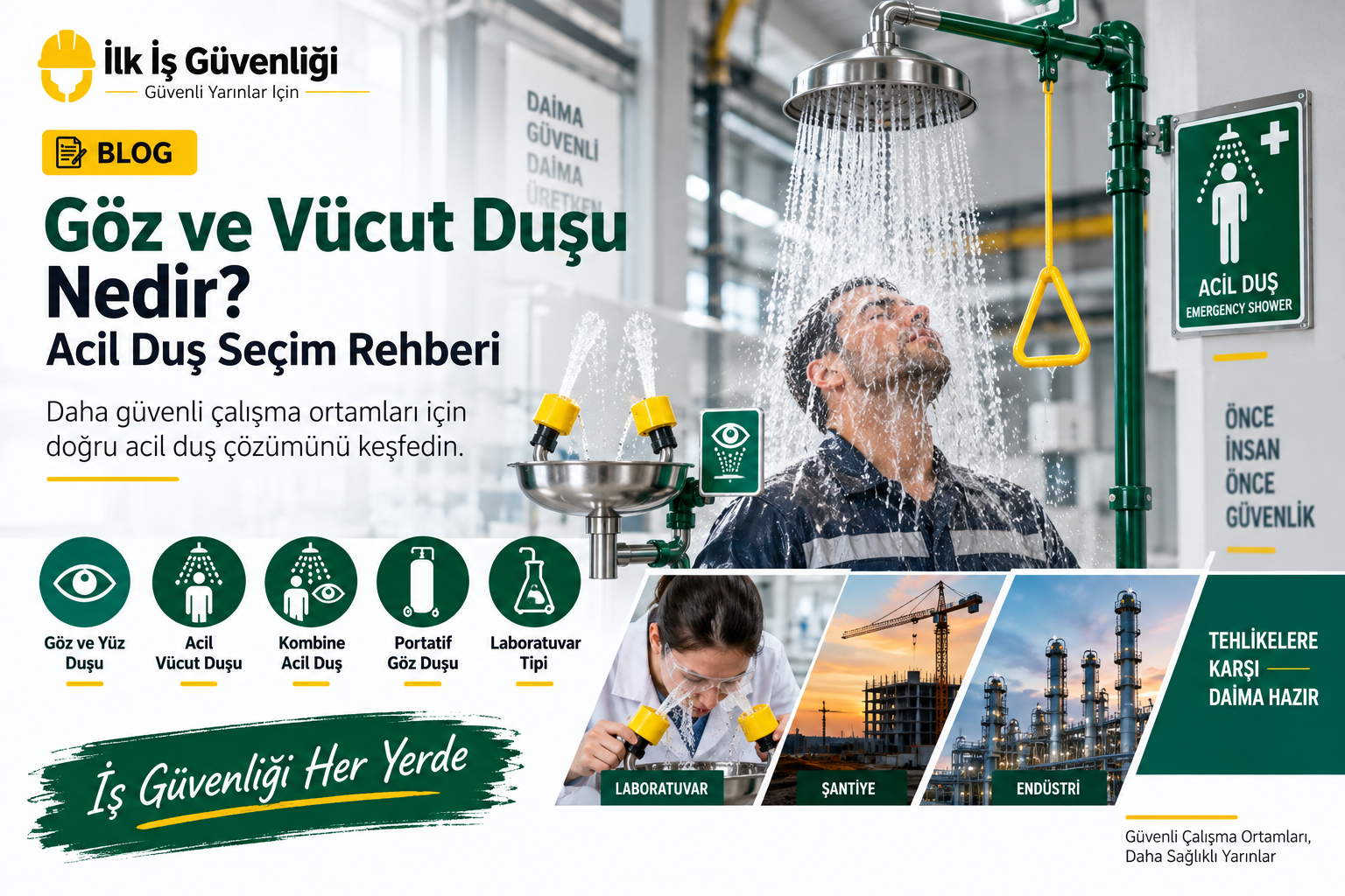 Göz ve Vücut Duşu Acil Duş Seçim Rehberi