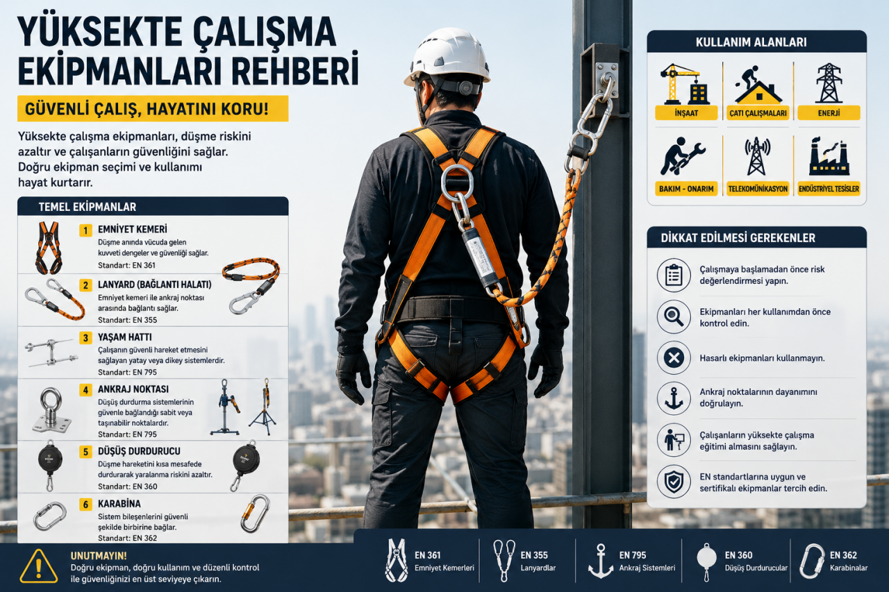 Yüksekte Çalışma Ekipmanları Rehberi