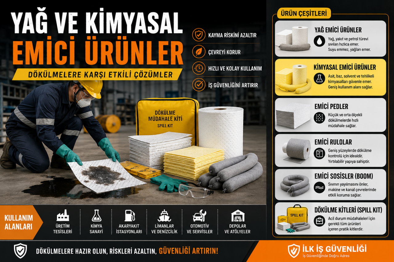 Yağ ve Kimyasal Emici Ürünler Nedir? Nerelerde Kullanılır?