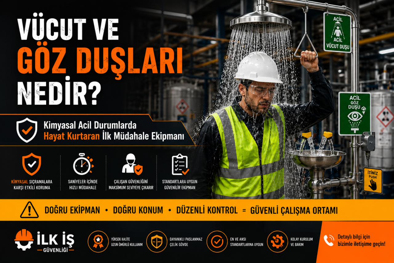 Vücut ve Göz Duşları Nedir? İşyerlerinde Neden Hayati Öneme Sahiptir?
