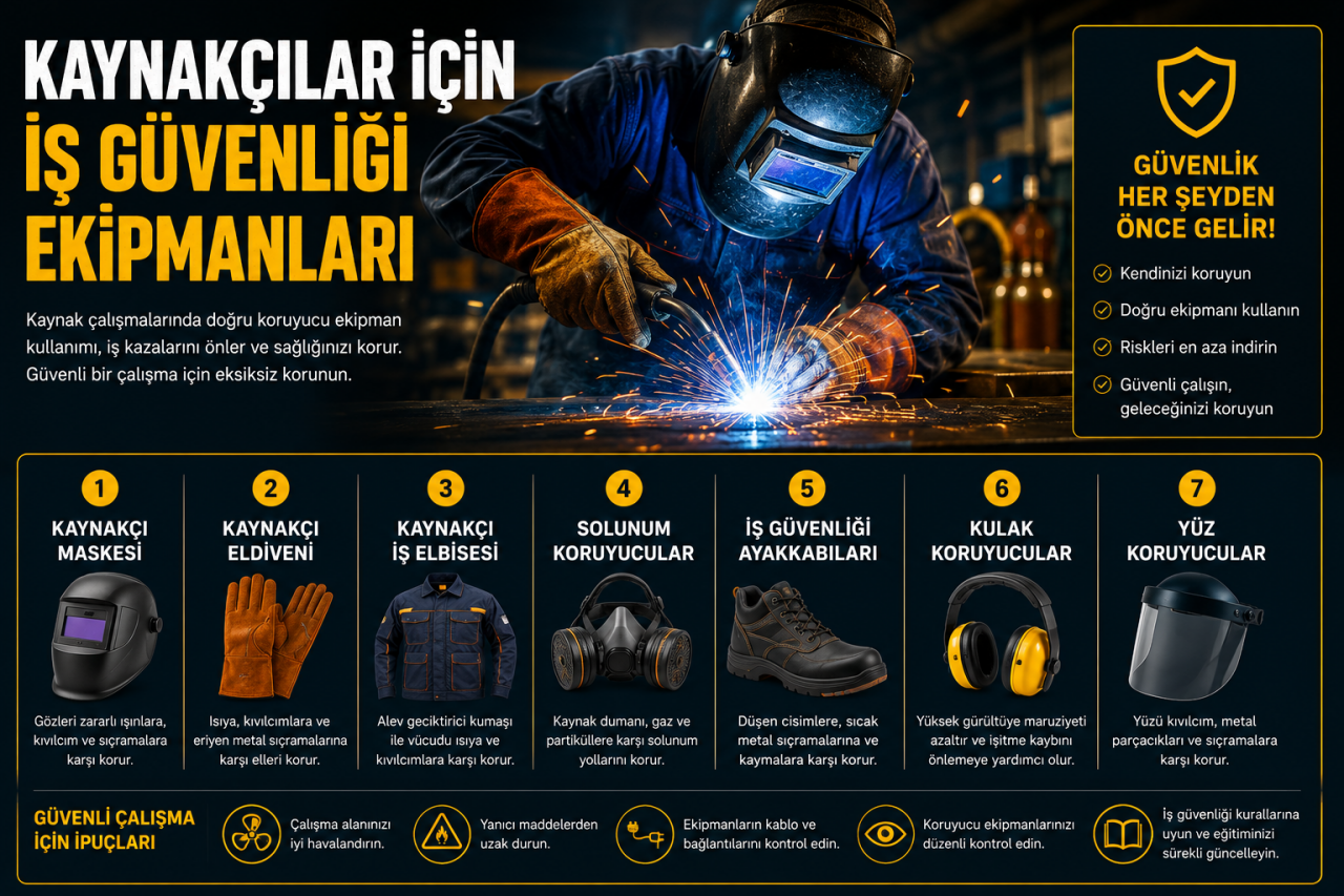 Kaynakçılar İçin İş Güvenliği Ekipmanları Nelerdir?