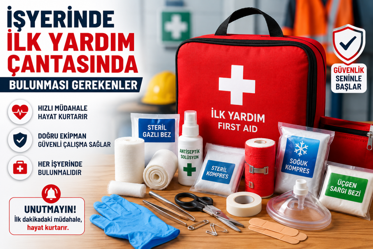 İşyerinde İlk Yardım Çantasında Bulunması Gerekenler