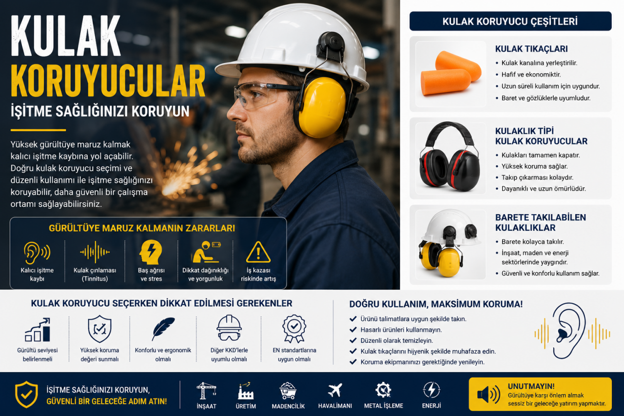 Kulak Koruyucular Neden Önemlidir? İşitme Sağlığını Korumanın Yolları