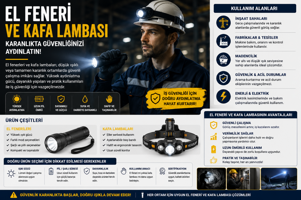 El Feneri ve Kafa Lambaları Neden Önemlidir?
