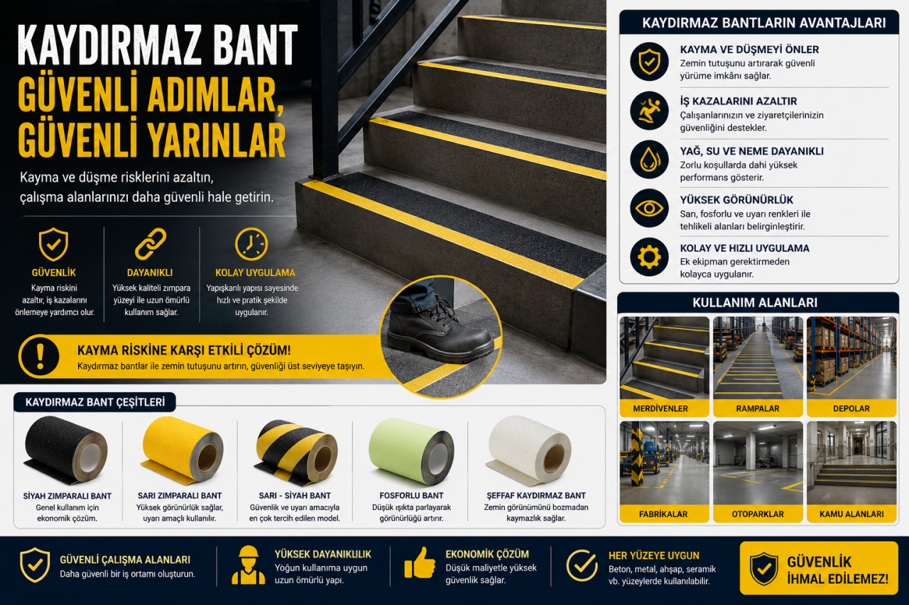 Kaydırmaz Bant Nedir? Nerelerde Kullanılır?