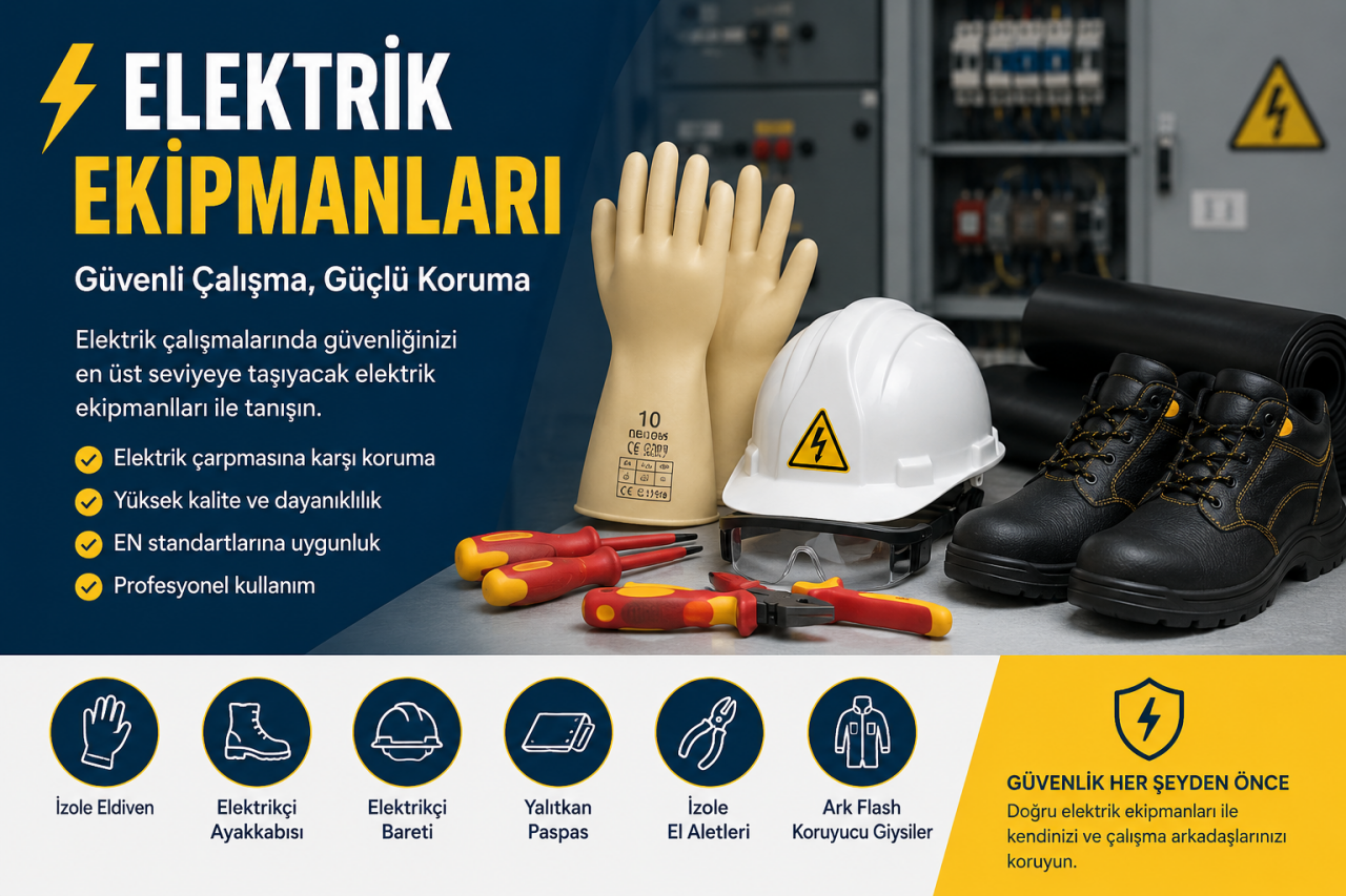 Elektrik Ekipmanları Nedir? Güvenli Çalışma İçin Kullanılması Gereken Ürünler