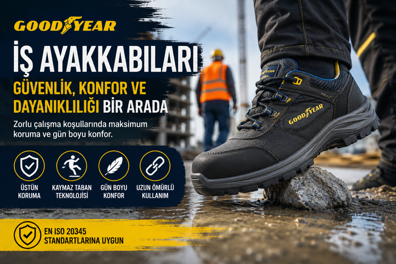 Goodyear İş Ayakkabıları: Güvenlik, Konfor ve Dayanıklılığı Bir Arada Sunan Profesyonel Çözüm