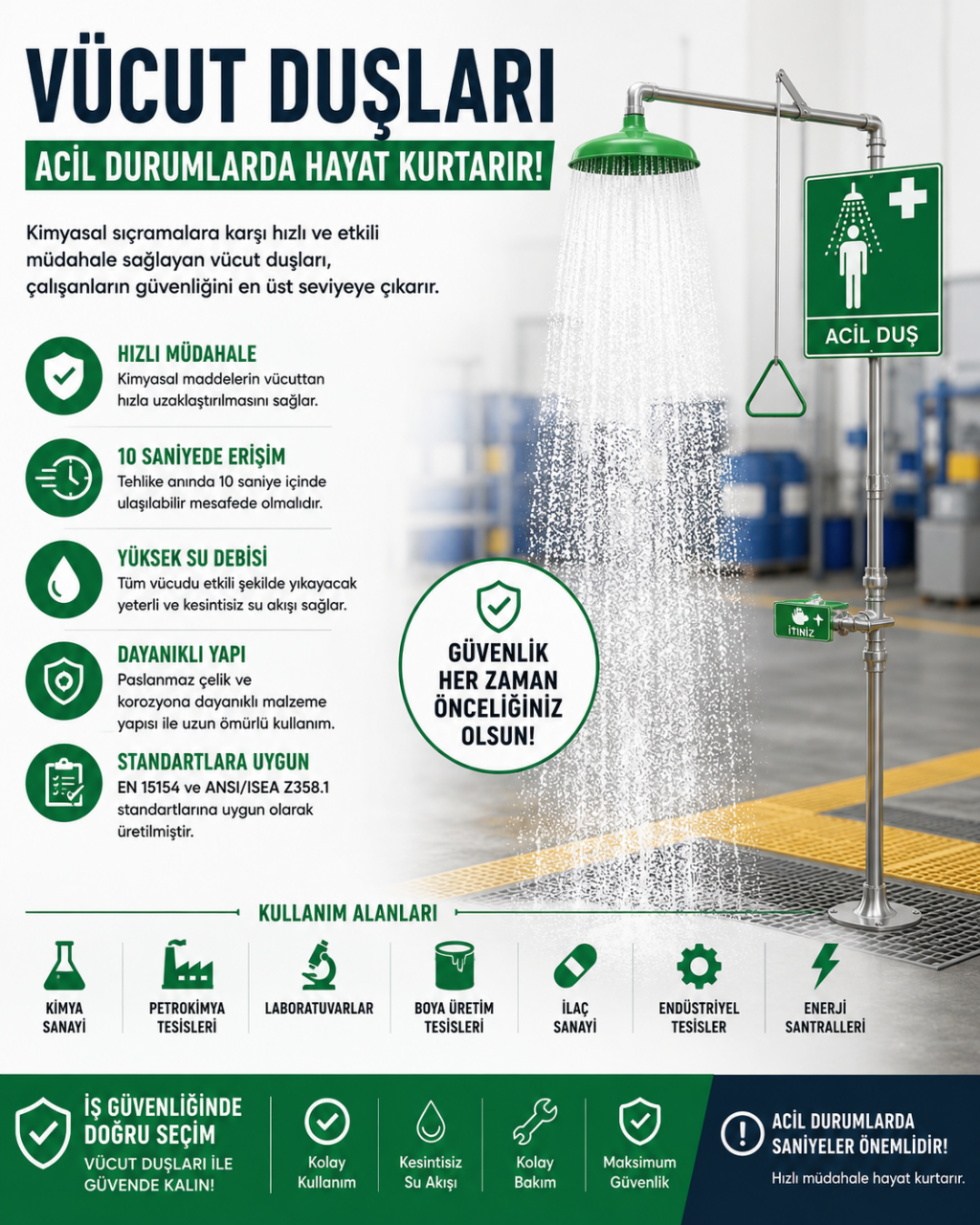 Vücut Duşları Nedir? Nerelerde Kullanılır ve Neden Hayati Öneme Sahiptir?