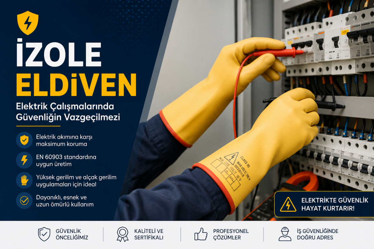 İzole Eldiven Nedir? Elektrik Çalışmalarında Güvenliğin Vazgeçilmez Koruyucusu