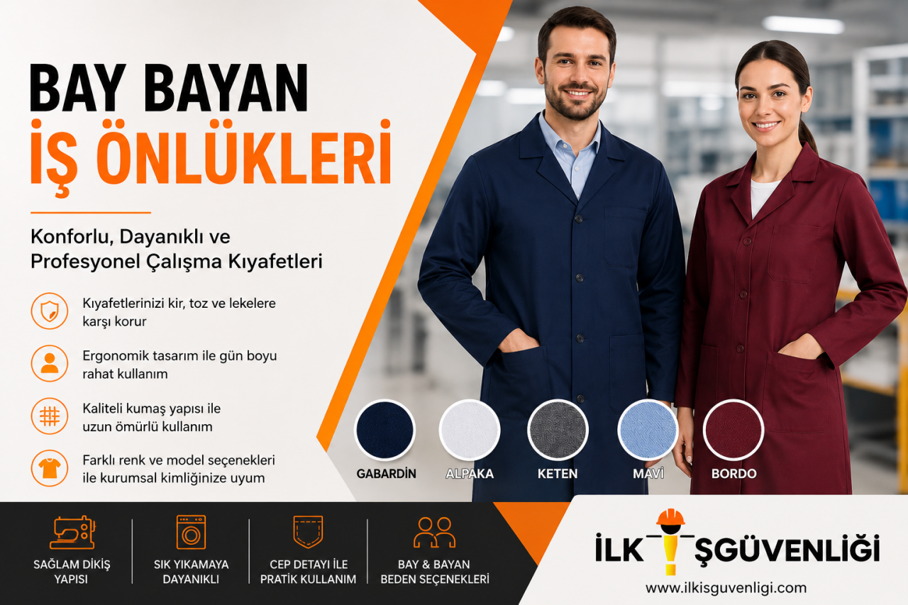 Bay Bayan İş Önlükleri: Konforlu, Dayanıklı ve Profesyonel Çalışma Kıyafetleri