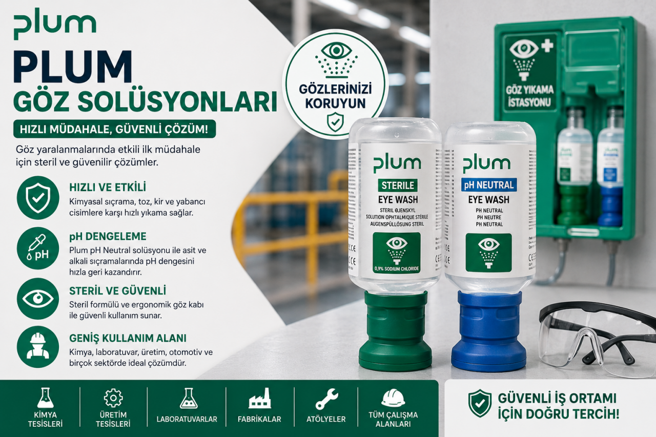 Plum Göz Solüsyonları: Göz Yaralanmalarında Hızlı ve Etkili İlk Müdahale