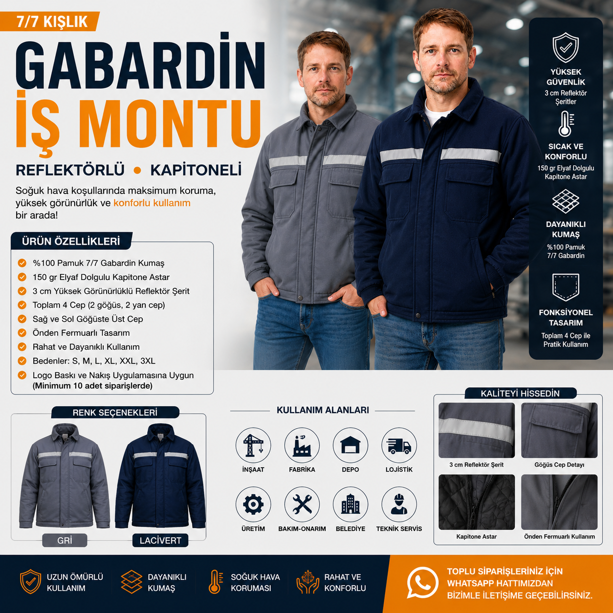 Gabardin İş Montu Nedir? Kış Aylarında Neden Tercih Edilir?