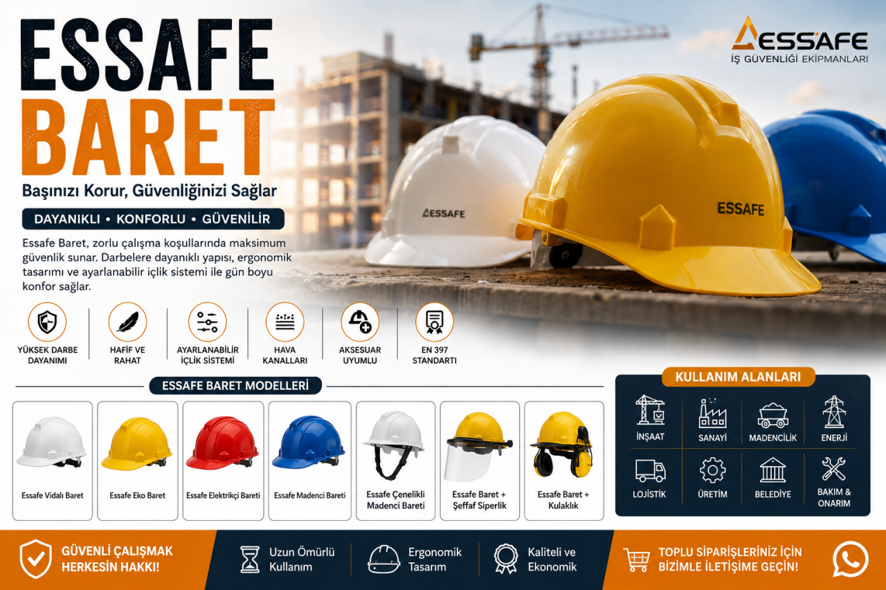 Essafe Baret Nedir? İş Güvenliğinde Neden Bu Kadar Önemlidir?
