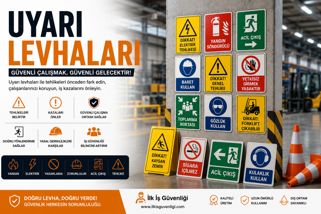 Uyarı Levhaları ile Çalışma Alanlarında Güvenliği Artırın