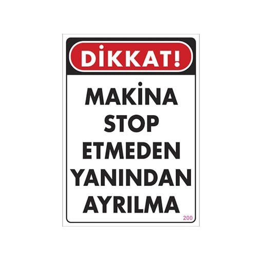 Makina ve Güvenlik Levhaları