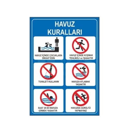 Havuz, Deniz ve Baraj Levhaları