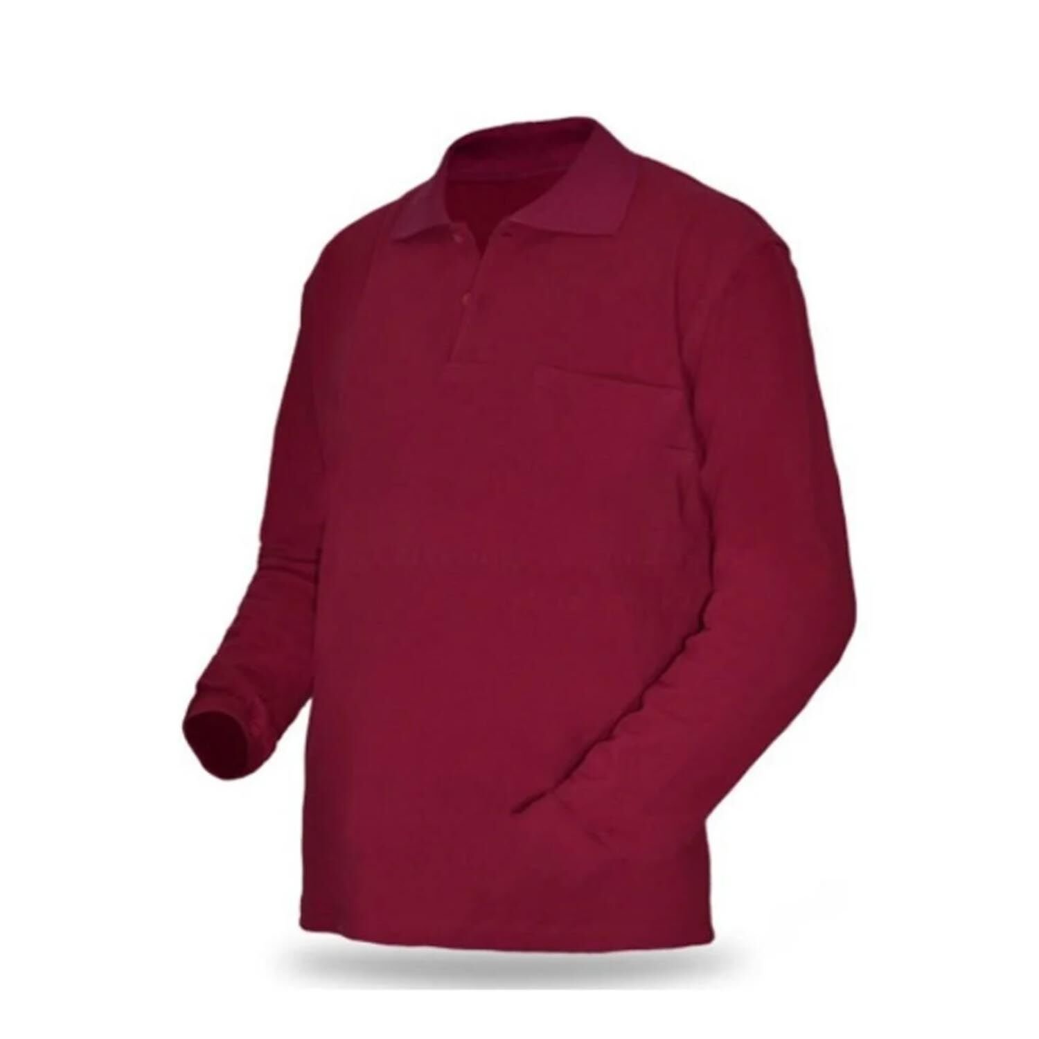 Polo Yaka Sweatshirt Bordo