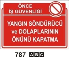 Yangın Söndürücü ve Dolaplarının Önünü Kapatma 35x50cm Dekota (forex) 3mm Levha