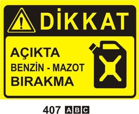 Dikkat Açıkta Benzin-Mazot Bırakma