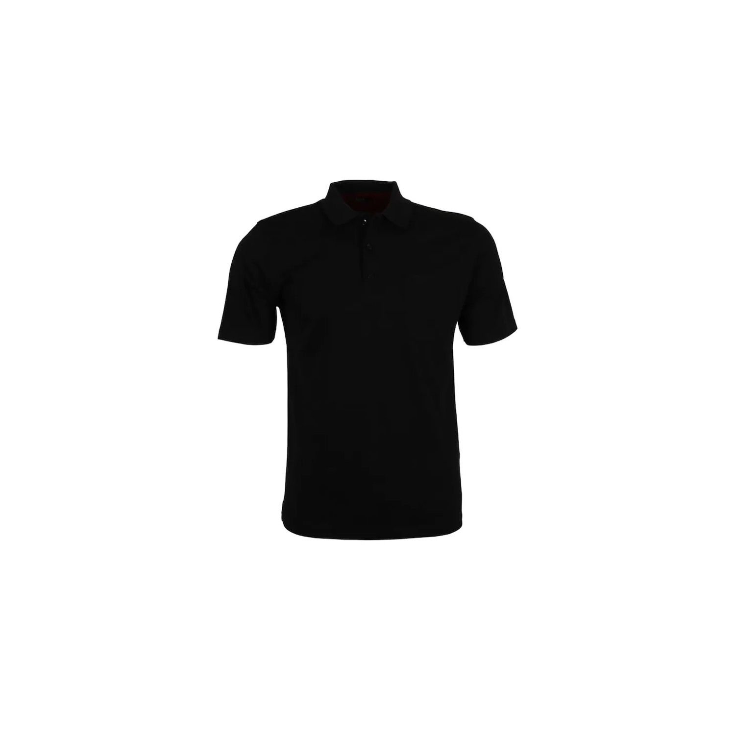 Polo Yaka Siyah T-Shirt L