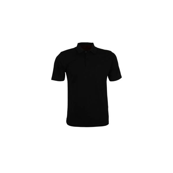 Polo Yaka Siyah T-Shirt L