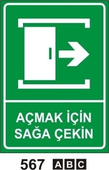 Açmak İçin Sağa Çekin 25x35 cm PVC (Plastik) 0,50mm
