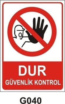 Dur Güvenlik Kontrol 50x70 cm Saç (Galvaniz) 0,50mm