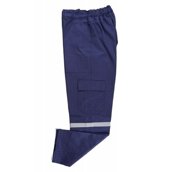16/12 Gabardin Lacivert Reflektörlü Yazlık İş Pantolonu | İş Pantolonları S