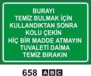 Burayı Temiz Bulmak İçin Kullandıkdan Sonra Kolu Çekin.Hiçbir Madde Atmayın.Tuvaleti Daima Temiz Bırakın