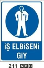 İş Elbiseni Giy 35x50 cm Sticker (Yapışkanlı) Etiket