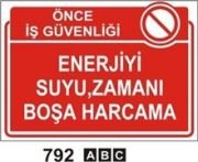 Enerjiyi,Suyu ve Zamanı Boşa Harcama