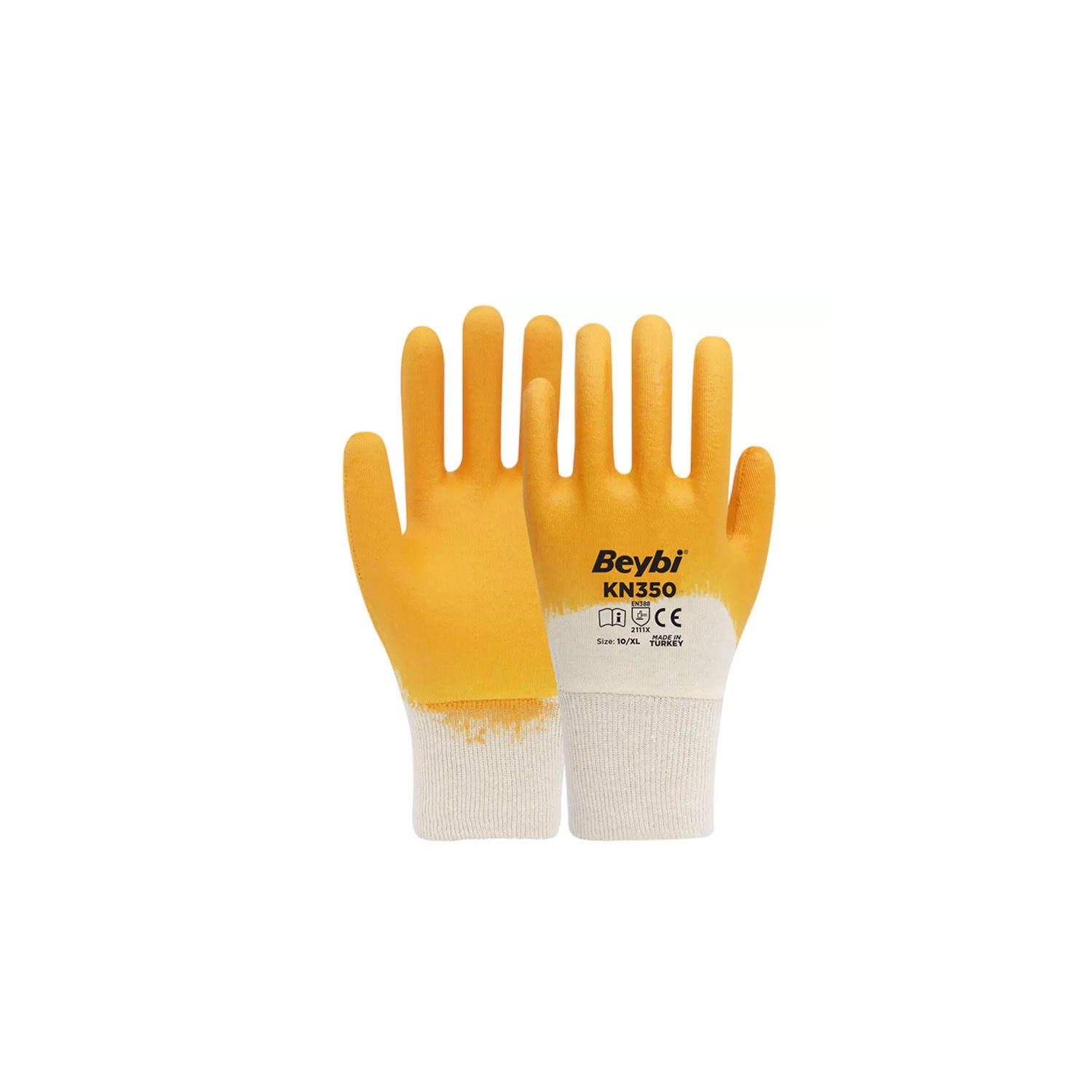 Beybi KN350 Pamuk Astarlı Nitril İş Eldiveni 10
