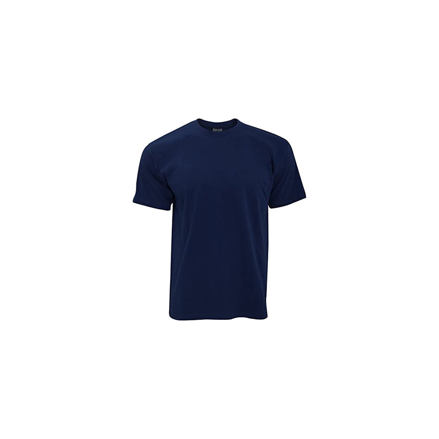 Penye T-Shirt Kısa Kollu O Yaka Lacivert L