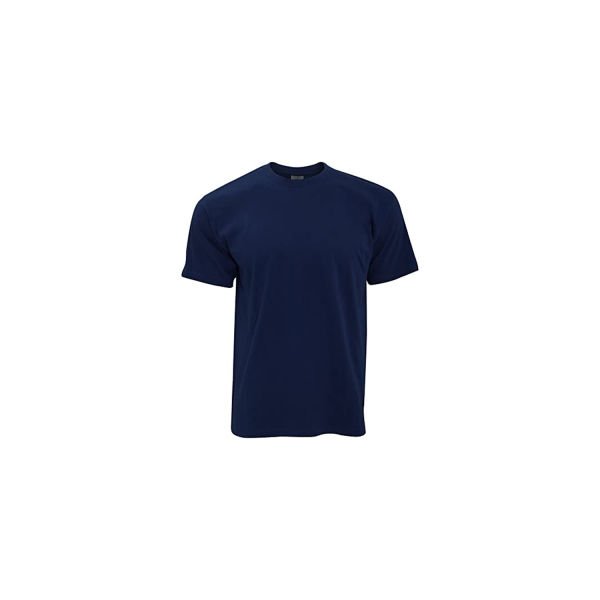 Penye T-Shirt Kısa Kollu O Yaka Lacivert L