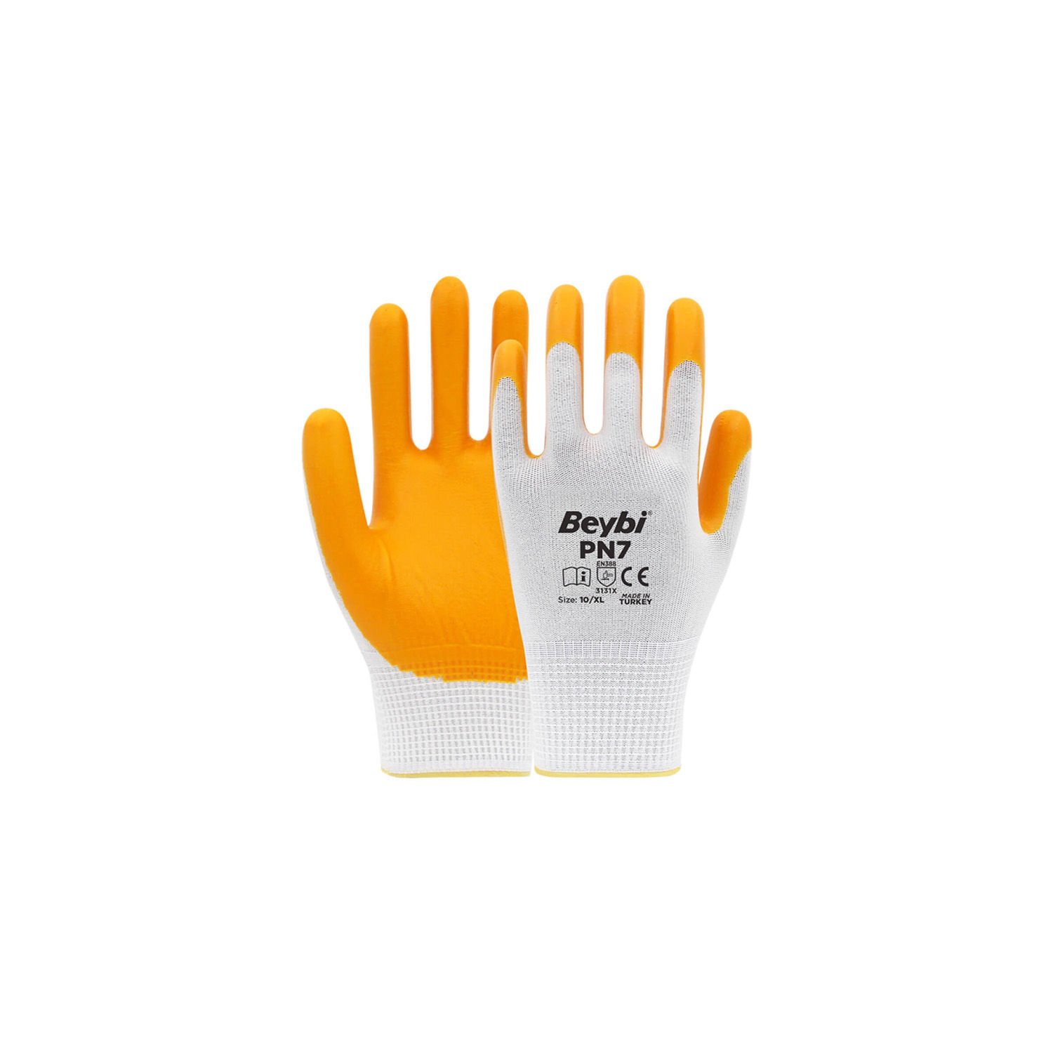 Beybi PN7 Nitril Kaplı Örgü Polyester İş Eldiveni 9
