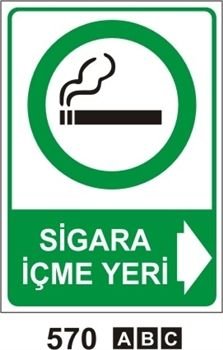 Sigara İçme Yeri 35x50 cm Dekota (Forex) 3mm