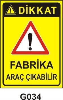 Fabrika Araç Çıkabilir 35x50 cm PVC(Plastik) 0,50mm