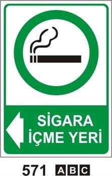 Sigara İçme Yeri 25x35 cm Dekota (Forex) 3mm