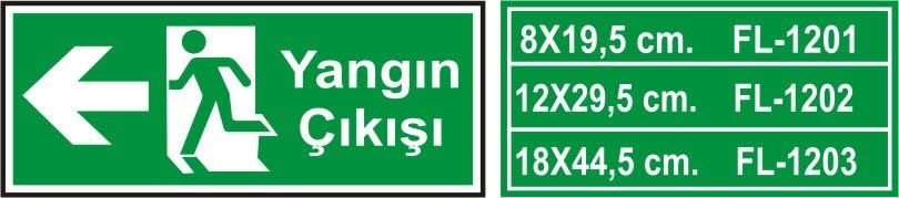 Yangın Çıkışı Levhası Fosforlu - Fotolümen