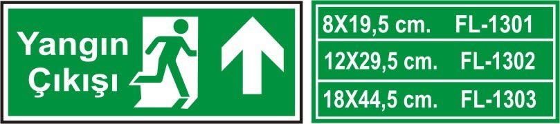 Yangın Çıkışı Levhası Fosforlu - Fotolümen