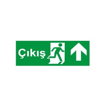 Çıkış Levhası Fosforlu - Fotolümen Yukarı Yön