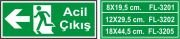 Acil Çıkış Levhası Fosforlu - Fotolümen