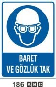 Baret ve Gözlük tak