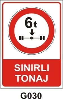 Sınırlı Tonaj 35x50 cm PVC(Plastik) 0,50mm
