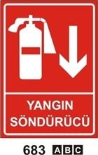 Yangın Söndürücü 25x35 cm Sticker Etiket
