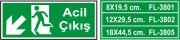 Acil Çıkış Levhası Fosforlu - Fotolümen