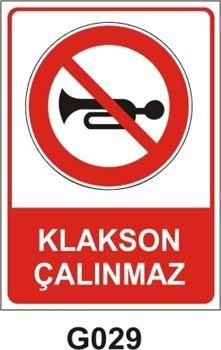 Klakson Çalınmaz 35x50 cm PVC(Plastik) 0,50mm
