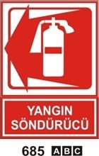 Yangın Söndürücü 25x35 cm Sticker Etiket
